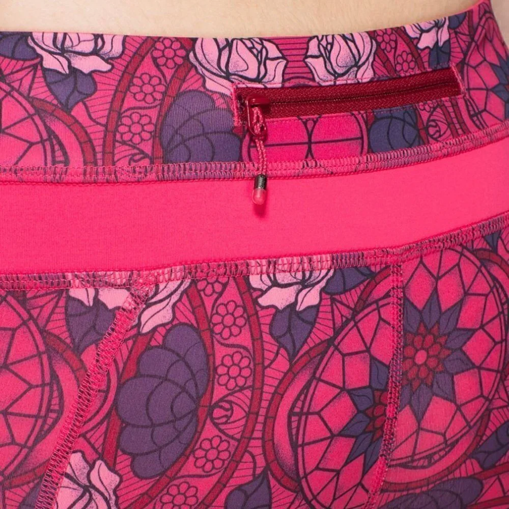Lululemon Women's Size 6 Run: Inspire Crop II Legging Soul Cycle Prisma Guava
